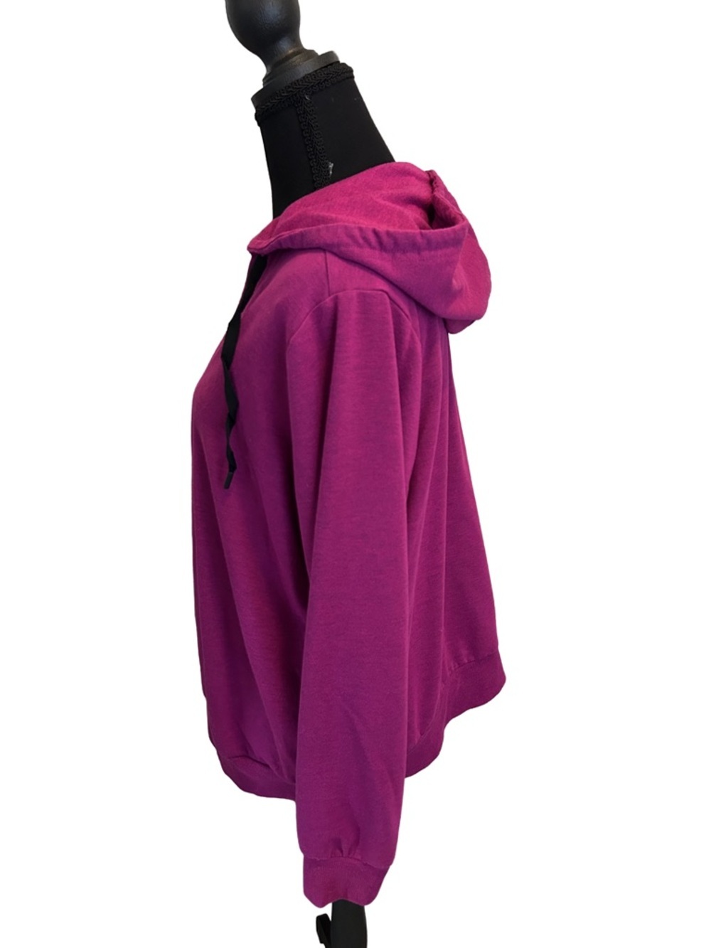 🍧 TORRID Raspberry Wrap-Front Hooded Sweatshirt 1 - Picture 3 of 6